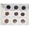 Image 1 : (9X$) VERY RARE EARLY CANADIAN LARGE CENTS VF-AU CONDITION 1859-1916