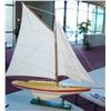 Image 2 : HAND CRAFTED WOOD MODEL SAIL BOAT, 36T X 38 L