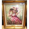 Image 1 : "MEGAN" FINE ART LITHOGRAPH BY DeWINNE #225/550 18.5T X 14.5W, CUSTOM FRAMED