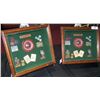 Image 1 : PAIR OF CUSTOM SHADOW BOX CASINO DECORATIVE DISPLAYS