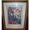 Image 1 : MARC CHAGALL "LES SOUCIS" 2000. 50t X 40W CUSTOM FRAMED . WITH COA, 369/500