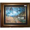 Image 2 : MAURICE de VLAMINCK " LES CHAUMEIRES" C. 1960, CUSTOM FRAMED 29T X 33.5W
