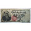 Image 1 : VERY RARE INDIAN WAR 1869-73  FRACTIONIAL CURRENCY 50C, EXCELLENT CONDITION
