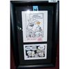 Image 1 : MIKE PETERS, CUSTOM FRAMED POLITICAL CARTOON, SIGNED RETAILS FOR $1,500