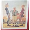 Image 2 : NORMAN ROCKWELL MEETS GARFIELD "COIN TOSS" 164/5000 , SIGNED BY JIM DAVIS, CUSTOM FRAMED W/ COA