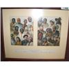 Image 2 : "RACES OF MANKIND"  FRAMED PRINT 17T X 21 W