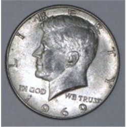 1969-D KENNEDY SILVER HALF U.S. DOLLAR *NICE EARLY KENNEDY*!!