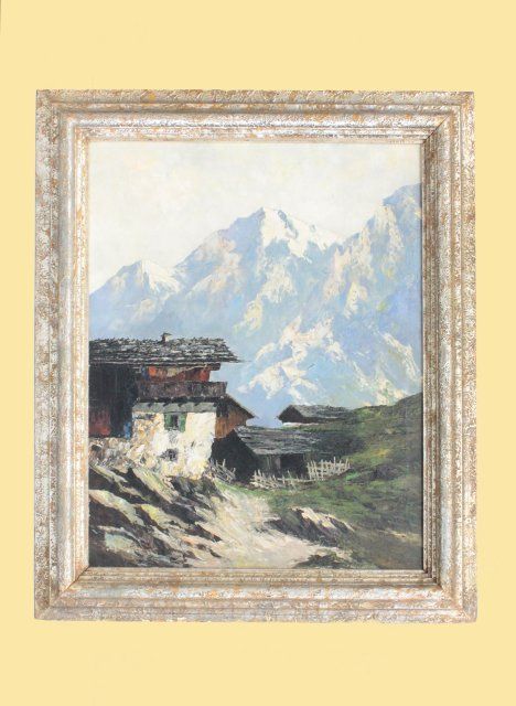 Alfons Walde Oil Painting Alpine Mountain Scene
