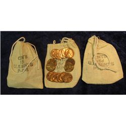 3. (3) U.S. Mint Bags of 1973 P-D-S Lincoln Cents. Unc. Five coins from each Mint in each bag.