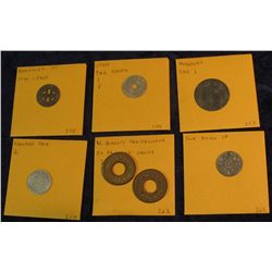 9. 1924 Honolulu, Hawaii (brought back during WW II) Transportation Token; Utah Tax Token; Missouri 