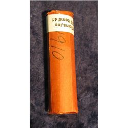 41. 1910 P Solid Date Roll of U.S. Lincoln Cents. Circulated.