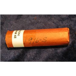 48. 1916 S Solid Date Roll of U.S. Lincoln Cents. Circulated.