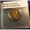 Image 1 : 287. 1940 P Proof  Lincoln Cent in a Snaptight case.