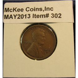 302. 1912 D Lincoln Cent. VF 20.