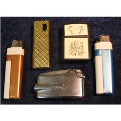 313. Ronson Corp., Zippo, (2) Tokai,  & Rodan Cigarette Lighters.