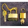 Image 2 : 316. Pair of heavy padlocks with keys.