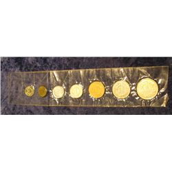 346. Seven-Piece Costa Rica Type Set.