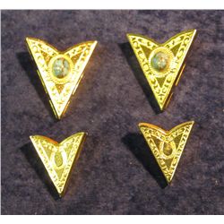 348. (2) Pair of Brass Collar decorations for Western Shirts.