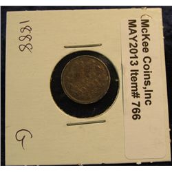 766. 1888 Canada Five Cent Silver. G-4.