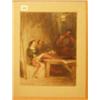 Image 1 : Framed watercolour of soldiers at table by George Cattermole, 10x13" £150 - 200...