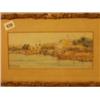 Image 1 : Framed watercolour of Assouan 1897, monogrammed Albert Goodwin, 11x5" £200 - 300...