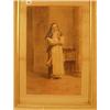 Image 1 : Framed watercolour of a nun by N. Poillucci Rome, 13x20" £80 - 120...