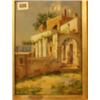 Image 1 : Framed oil of Italian scene of woman on terrace by F. R. Unterberger, 8x11" £400-600...