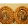 Image 1 : Pair of framed pastels of 18th century ladies, not signed, 10x12" £200-400...