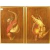 Image 1 : Framed oil on panel of dead gamebirds by M. Meucci, 14x22" £200-400...