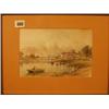 Image 1 : Framed watercolour of a river scene by T. J. Soper, 10x6" £20 - 40...