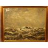 Image 1 : Framed oil of naval patrol boat in heavy seas by Frank H. Mason, 15x12" £300 - 500...