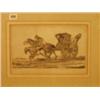 Image 1 : Framed early print of horse and cart by J. Bretherton, 12x8" £30 - 50...