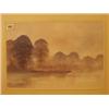 Image 1 : Framed watercolour of a river landscape by Herbert J. Finn, 17x11" £100 - 200...