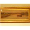 Image 1 : Framed oil of a river scene by C. P.Downing, 24x8" £300 - 400...