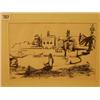 Image 1 : Framed ink of Arab fisherman by farm by Albert Marquet, 11x7" £120-180...