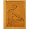 Image 1 : Framed pencil of topless woman by William Russell Flint, 7x10" £200 - 300...
