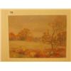 Image 1 : Framed watercolour of landscape by G. Clauren, 12x9" £120-180...