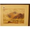 Image 1 : Framed watercolour of mountain lake by A. T. Dawes, 10x7" £30 - 50...