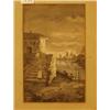 Image 1 : Framed watercolour of woman walking down steps by E. A. Stanhope, 6x9" £80 - 120...