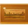 Image 1 : Framed watercolour of Oxford by E. C. Simp... 14x7" £60 - 80...