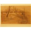 Image 1 : Framed crayon of French park by Luce, 18x11" £80 - 120...
