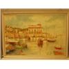 Image 1 : Framed oil of Spanish harbour by E. J. Thorne, 32x21" £40 - 60...