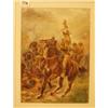 Image 1 : Framed watercolour of action in Boer War by Elizabeth Butler, 9x12" £100 - 200...