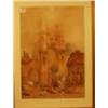 Image 1 : Framed watercolour of people at castle gate by Jules Lessore, 15x21" £150 - 250...