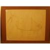 Image 1 : Framed crayon of woman in hip bath by Frink '48, 23x19" £80 - 120...