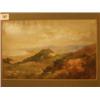 Image 1 : Framed watercolour of landscape over sea by Richard Wane 1876, 14x9" £120-180...