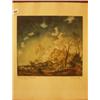 Image 1 : Framed watercolour of landscape with sheep, signed (German) 13x12" £60 - 80...