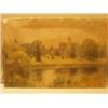 Image 1 : Framed watercolour of Thames river scene by Walter Goldsmith '99, 36x24" £100 - 150...