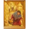 Image 1 : Framed oil of woman with basket by Sheila Fell, 15x20" £300 - 400...