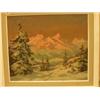 Image 1 : Framed oil of mountain scene by Gesson, 24x20" £30 - 50...